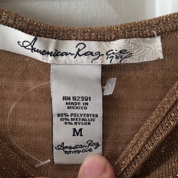 American Rag Sheer Long Sleeve - Picture 3 of 5